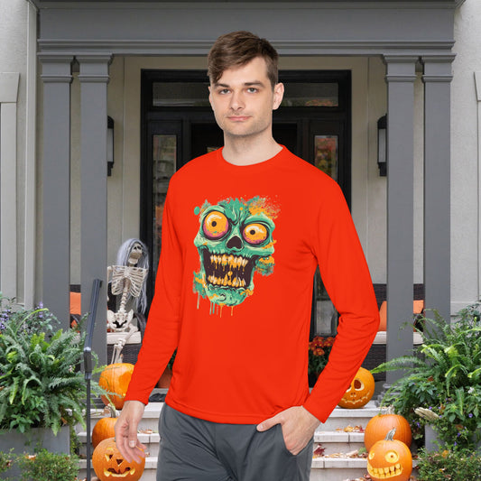 Creepy Ghoul Adult Long Sleeve Tee