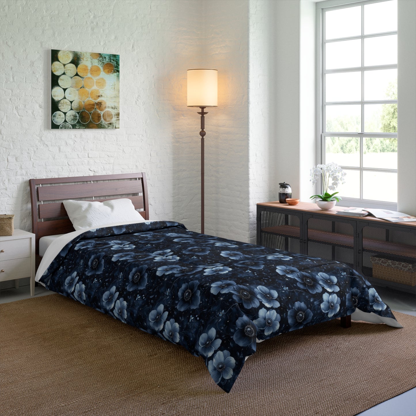 Midnight Blossoms Comforter