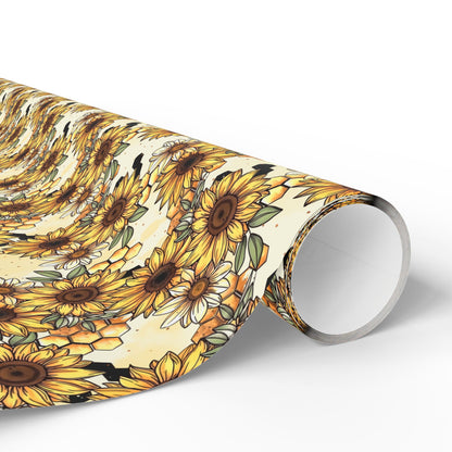 Honecombs & Sunflowers Wrapping Paper