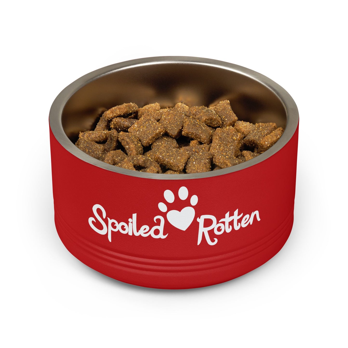 Spoiled Rotten Personalized Pet Bowl – 18oz Stainless Steel Dog & Cat Food Bowl