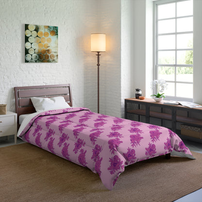Bubblegum Bloom Peonies Comforter