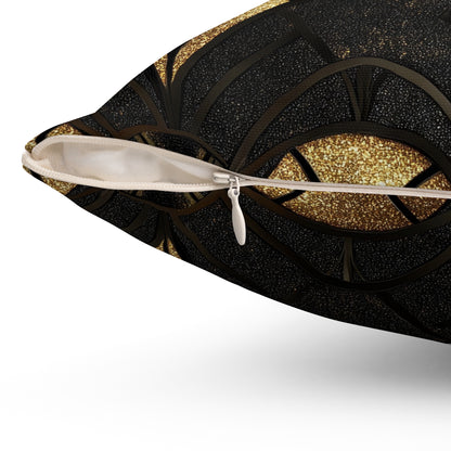 Gilded Elegance Throw Pillow