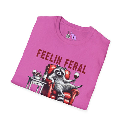 Feelin Feral (Racoon) Adult T-shirt