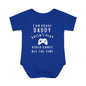 I'm Proof Daddy Doesn't Always Play Video Games Infant Baby Rib Bodysuit