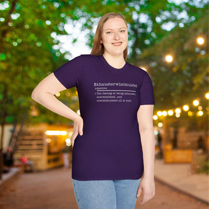 Exhausterwhelmulated Definition Adult T-shirt