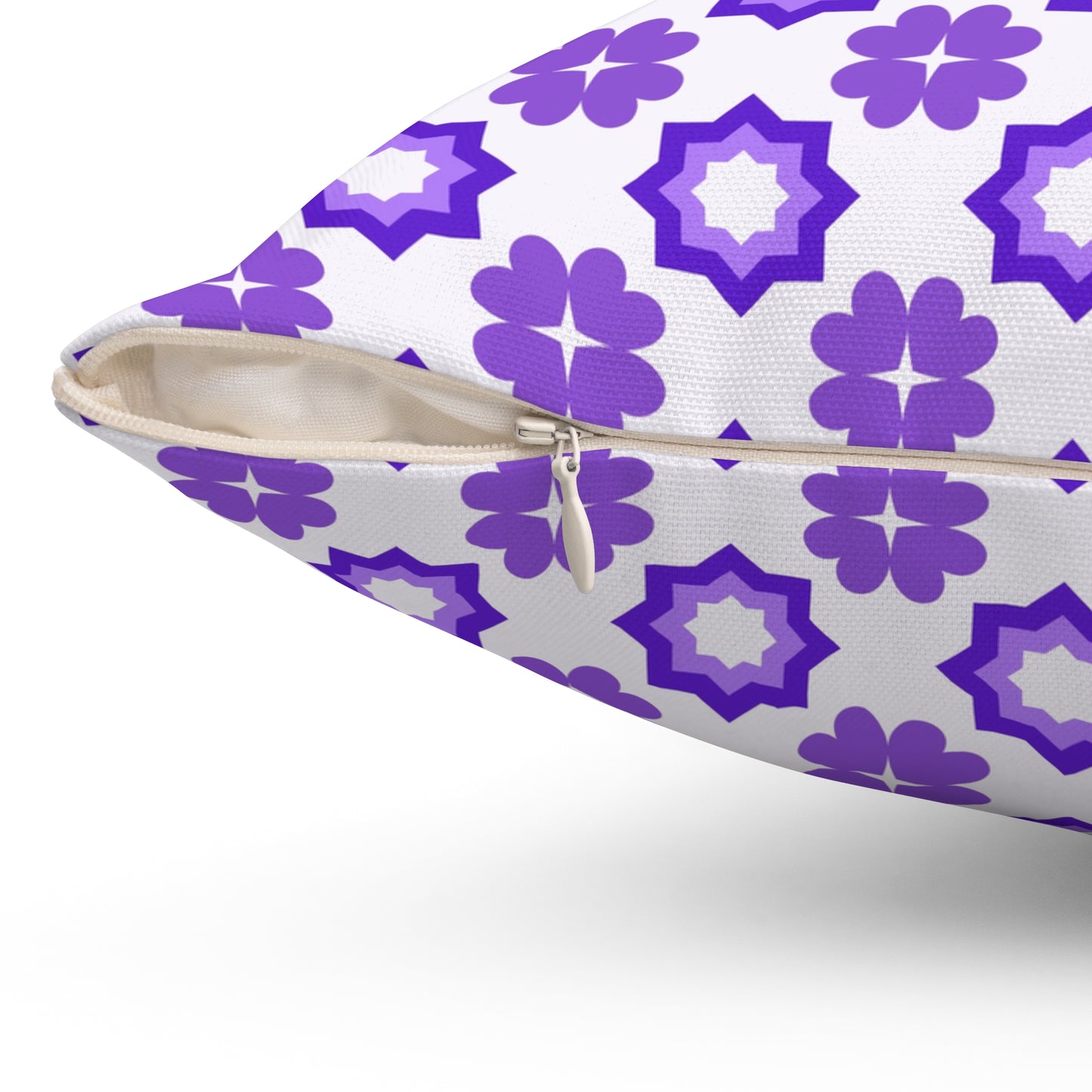 Purple Prism Garden Throw Pillow