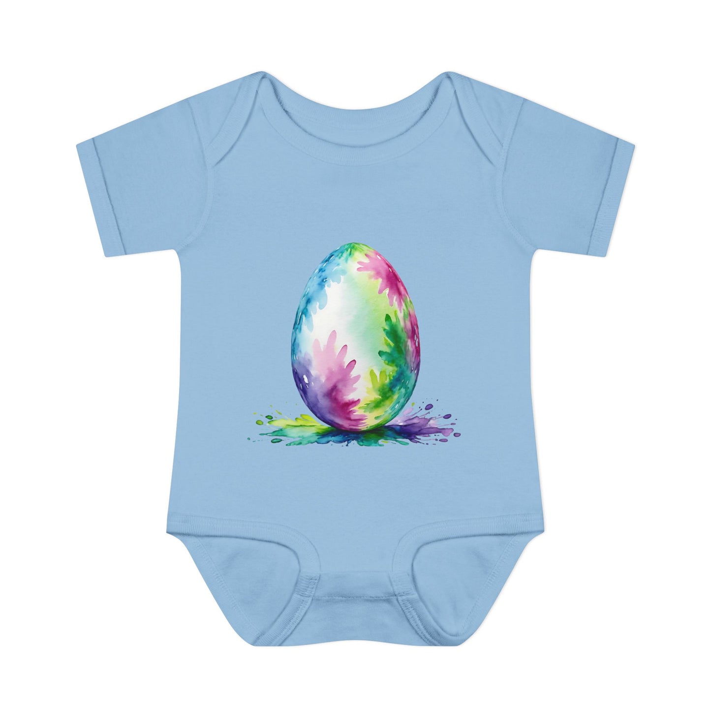 Colorful Easter Egg Infant Baby Rib Bodysuit