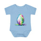 Colorful Easter Egg Infant Baby Rib Bodysuit