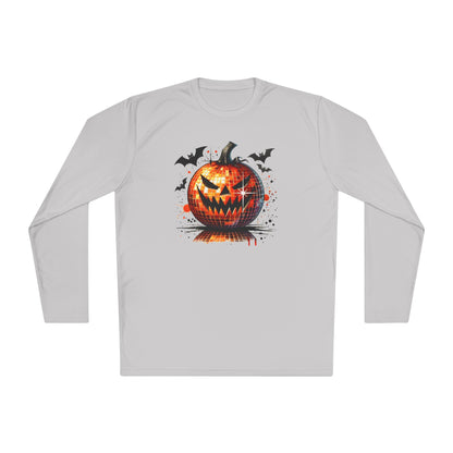Disco Orange Pumpkin Adult Long Sleeve Tee
