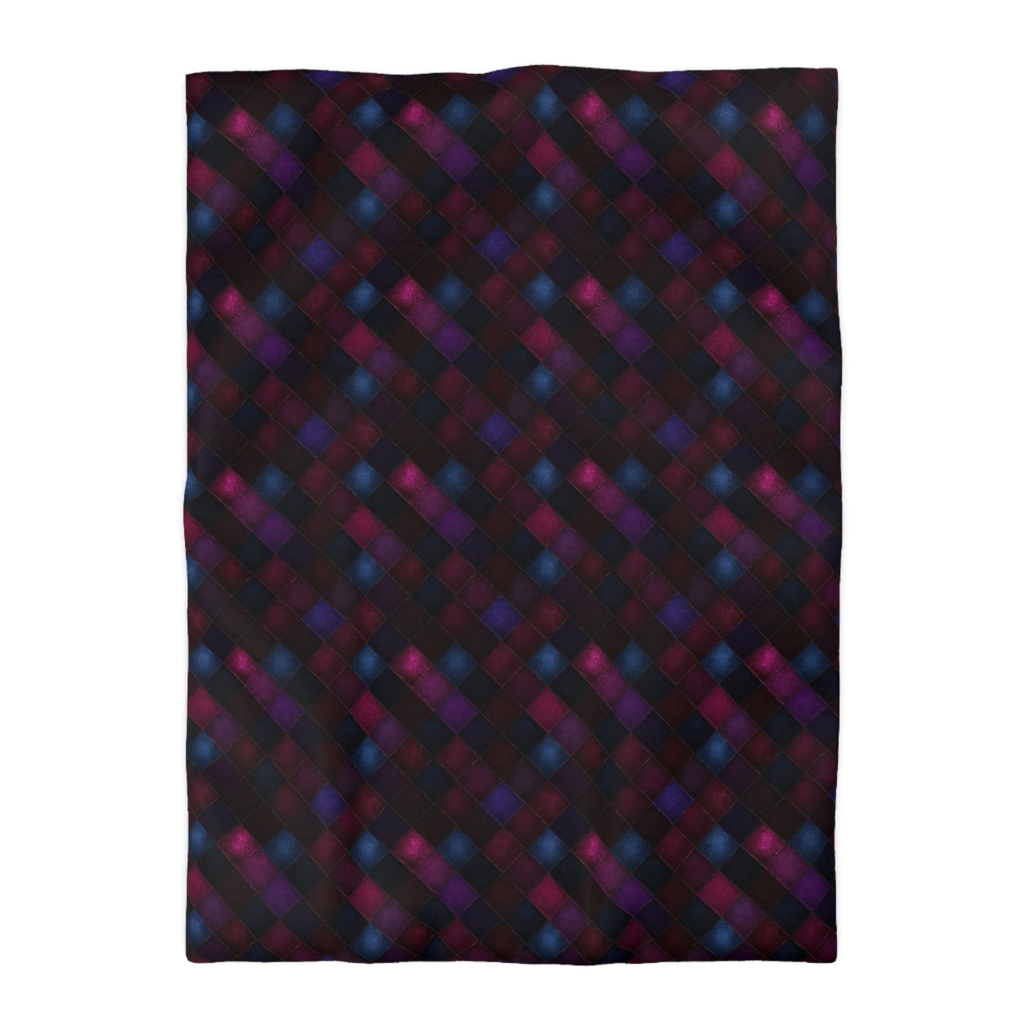 Velvet Patchwork Print Microfiber Duvet Cover