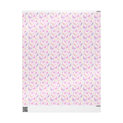 Pastel Butterfly Dreams Wrapping Paper