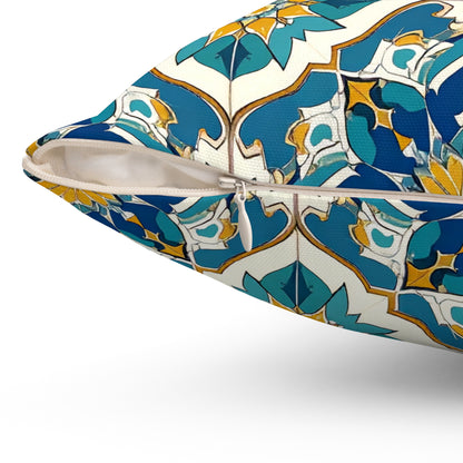Mediterranean Lace Throw Pillow