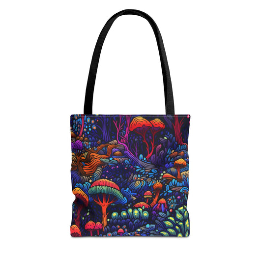Trippy Mushrooms Canvas Tote Bag