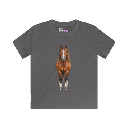 ""Front to Back Horse Lover Youth Softstyle Tee