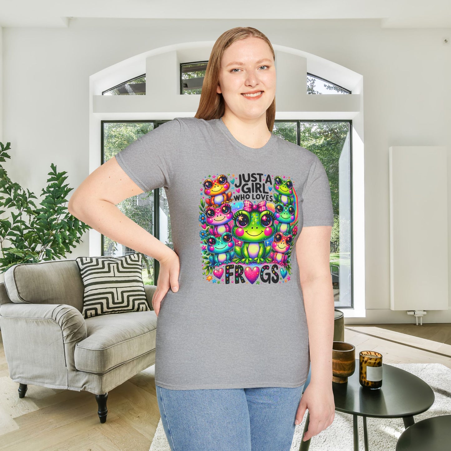 Just A Girl Who Loves Frogs Adult T-shirt