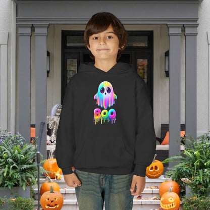 Neon Ghostly Boo Youth Heavy Blend Hoodie