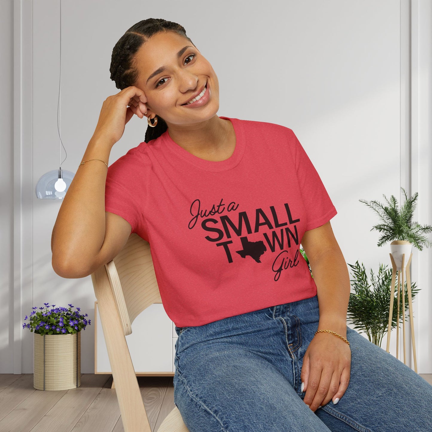Just A Small Town Girl (Texas) Adult T-shirt