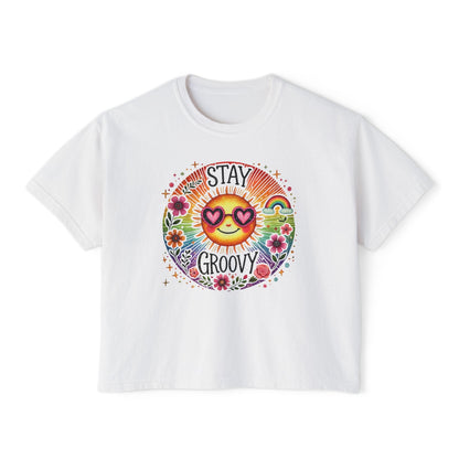 Stay Groovy Women's Boxy Tee