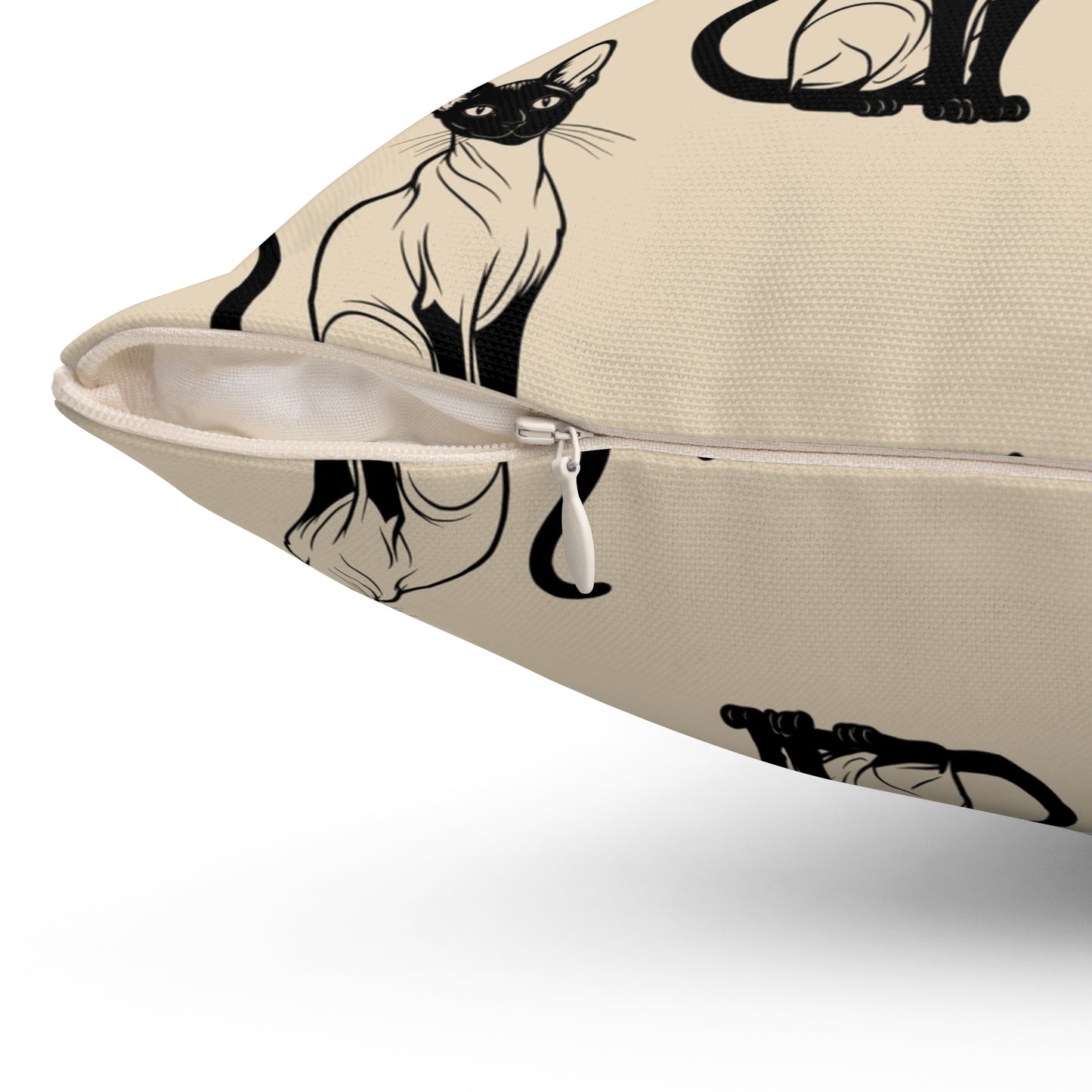 Siamese Charm – Sandy Dune Throw Pillow