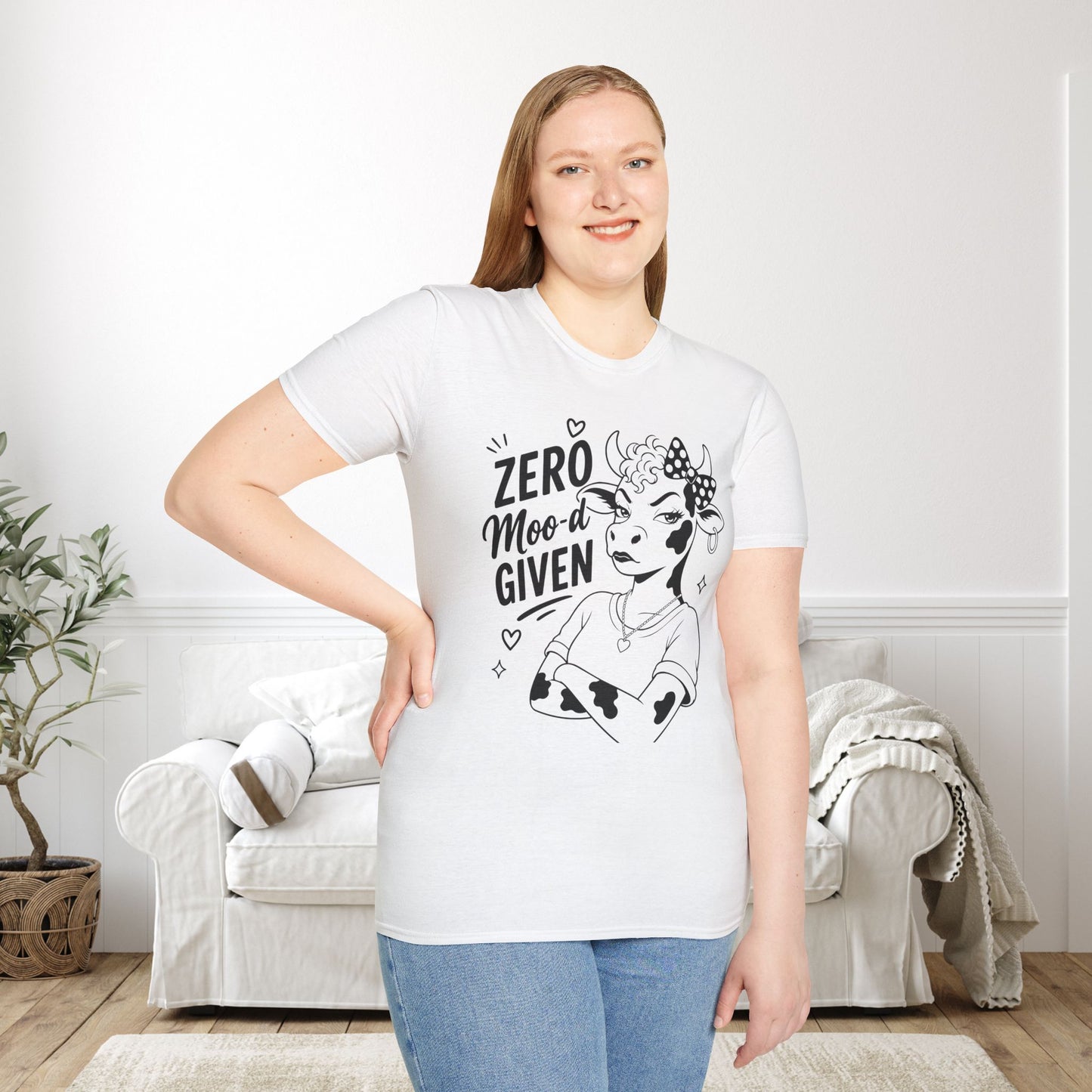 Zero Moo-d Given Adult T-shirt