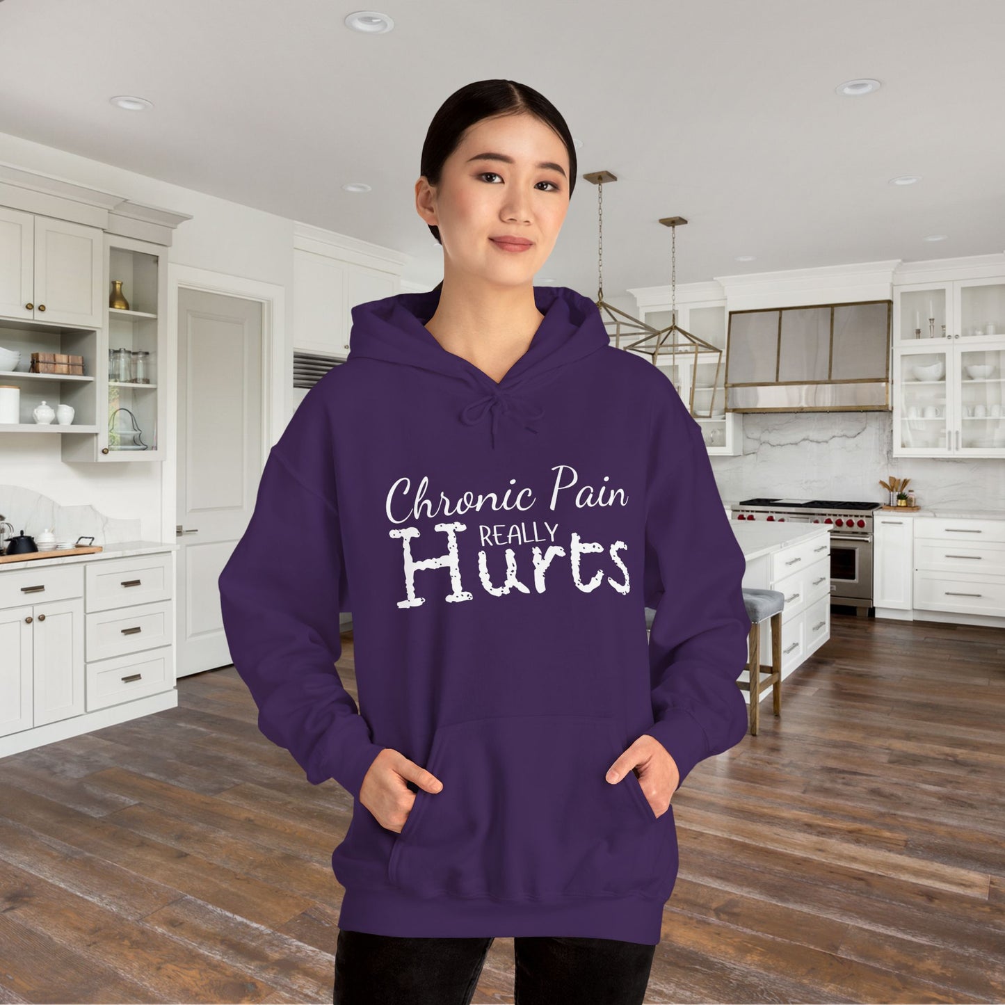Chronic Pain Really Hurts Heavy Blend™ Hooded Sweatshirt