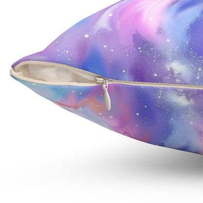 Pastel Cloud Color Swirl Throw Pillow