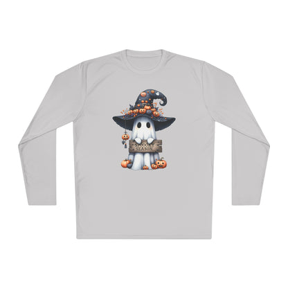 Spooky Season Cute Ghost Adult Long Sleeve Tee