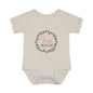 Pink Milestone Wreath Onesie-Four Months