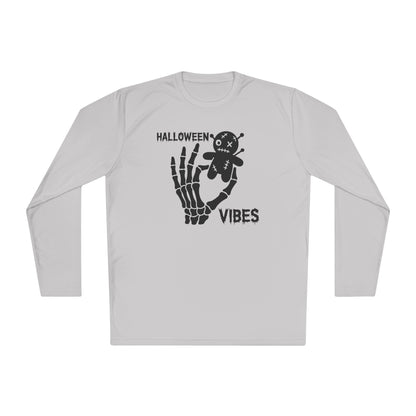 Halloween Vibes (Skeleton Hand & Voodoo Doll) Adult Long Sleeve Tee