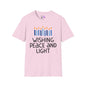 Hanukkah Wishing Peace & Light Adult T-shirt