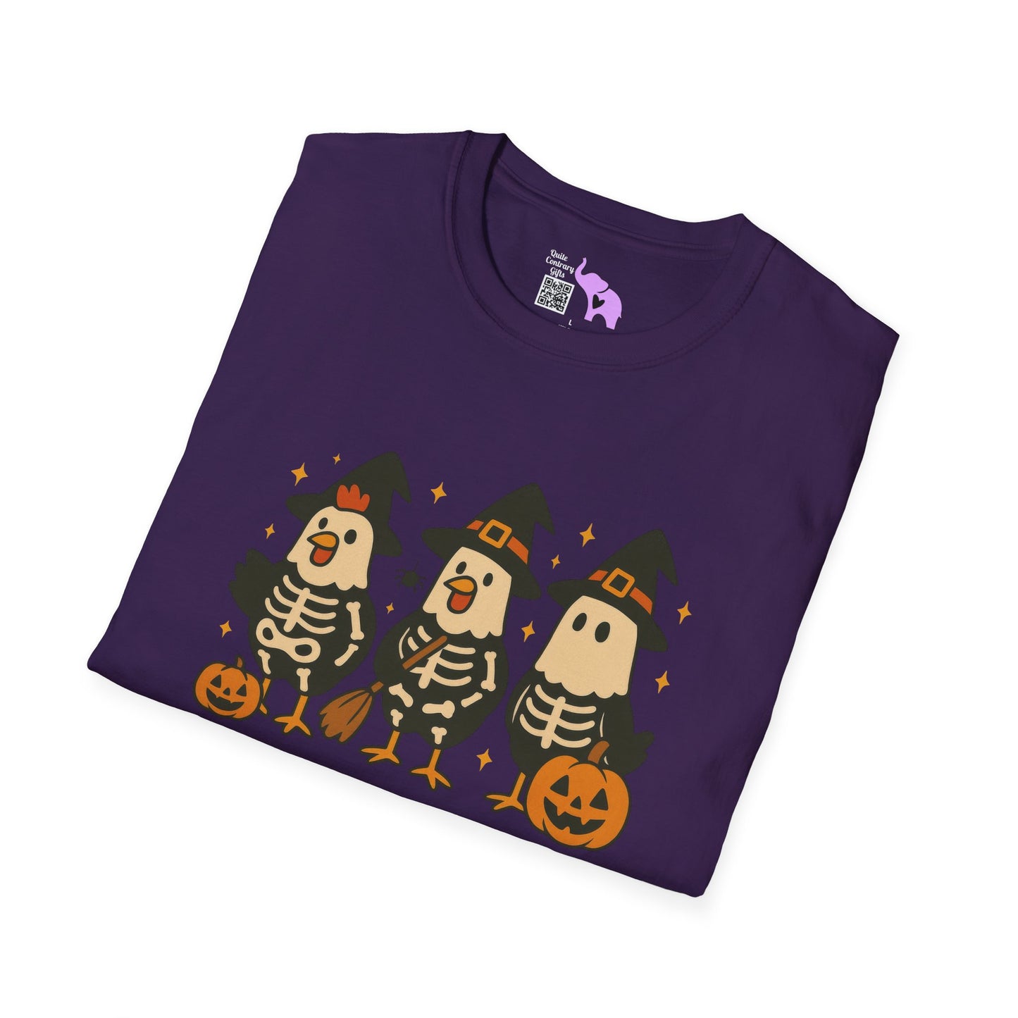 Chick or Treat (Skeleton Chicks) Adult T-shirt