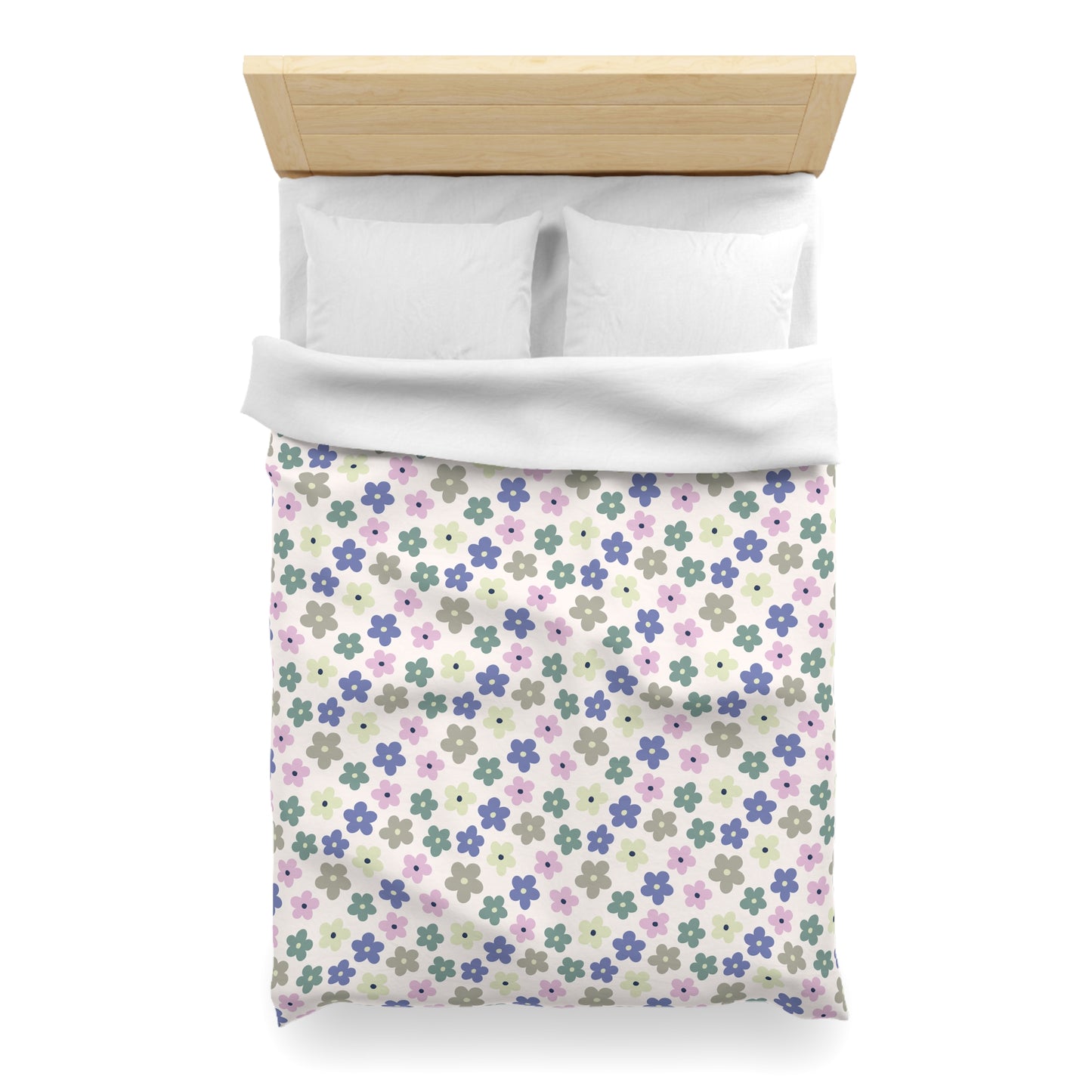 Earthbound Blooms Microfiber Duvet Cover