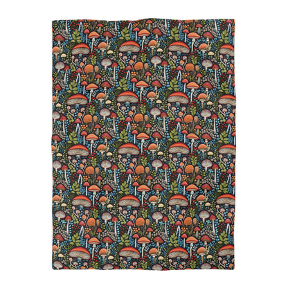 Shroom Bloom Microfiber Duvet Cover