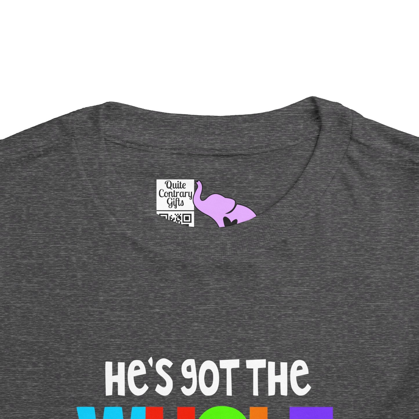 He's Got The Whole World in His Hands Toddler Tee