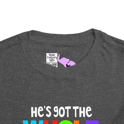 He's Got The Whole World in His Hands Toddler Tee