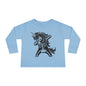 Dabbing Unicorn Skeleton Toddler Long Sleeve Tee