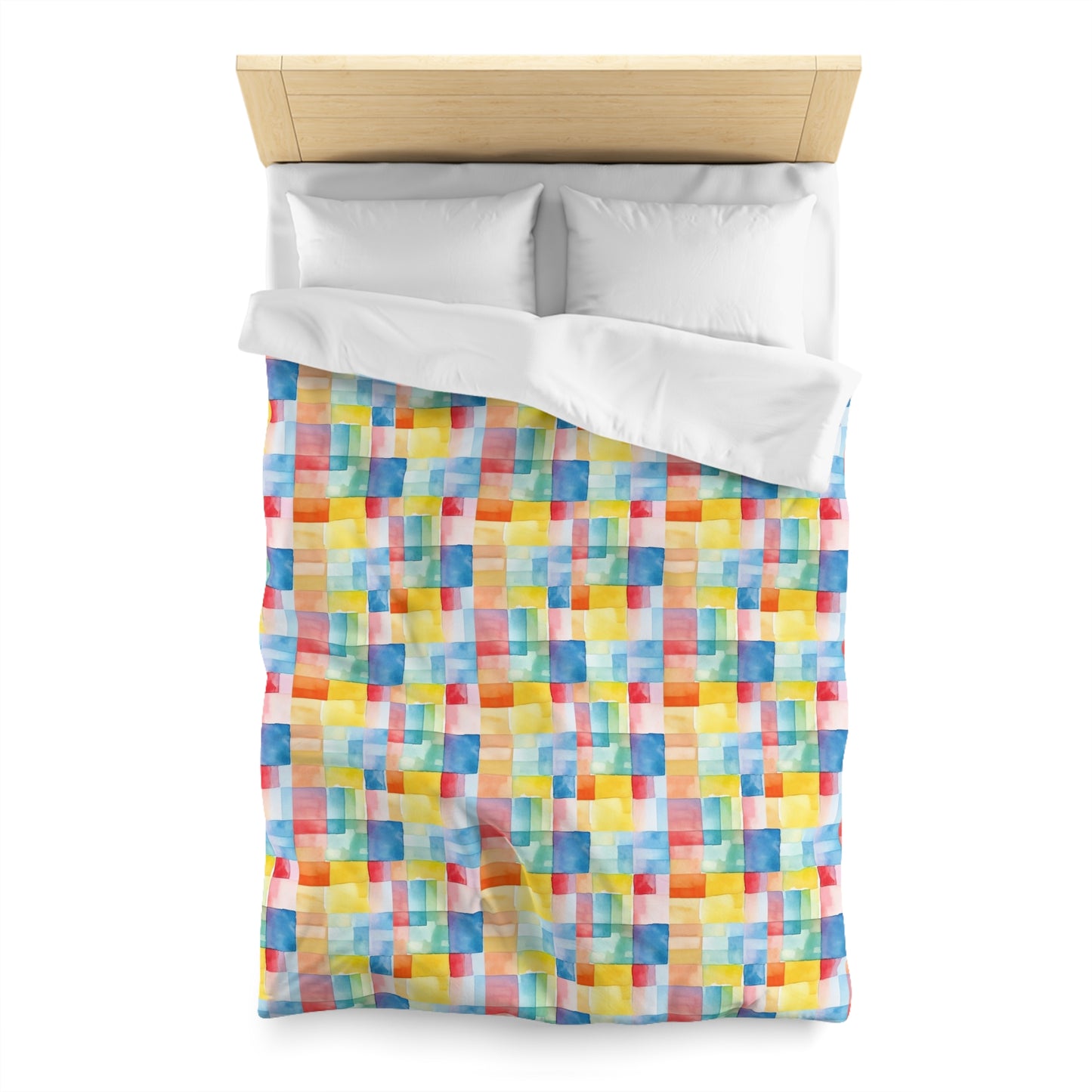 Mosaic Meadows Microfiber Duvet Cover