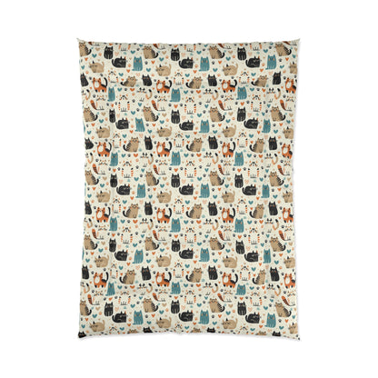 Whiskered Wonders Comforter