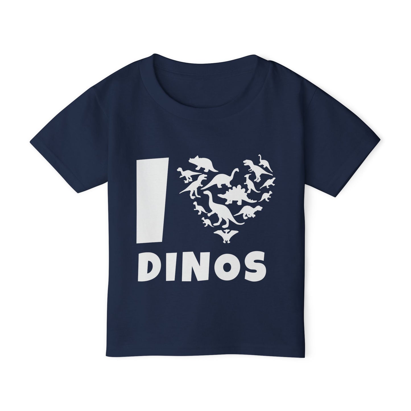 I Love Dinos (Dino Heart) Heavy Cotton™ Toddler T-shirt