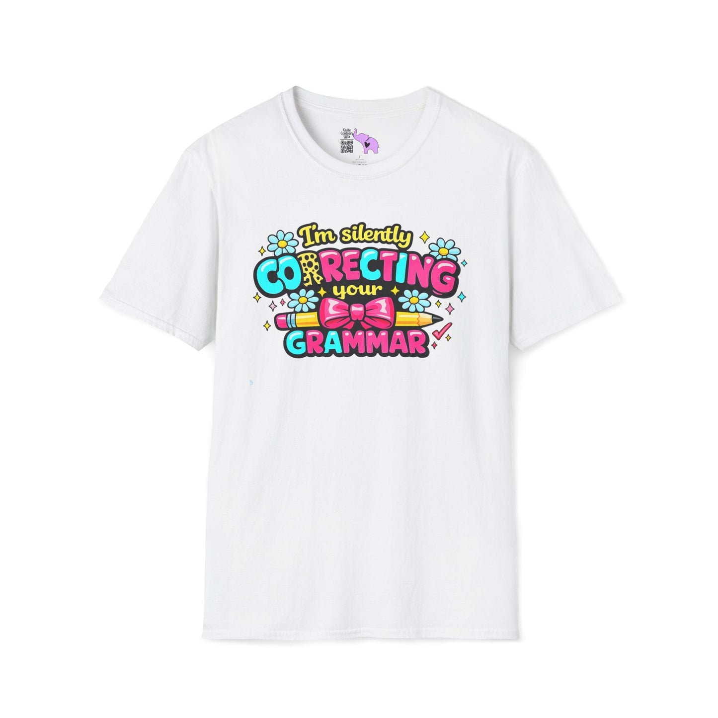 I'm Silently Correcting Your Grammar (Colorful) Adult T-shirt