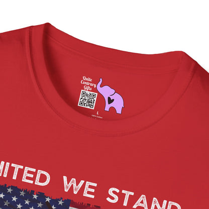United We Stand Disarmed We Fall Adult T-shirt