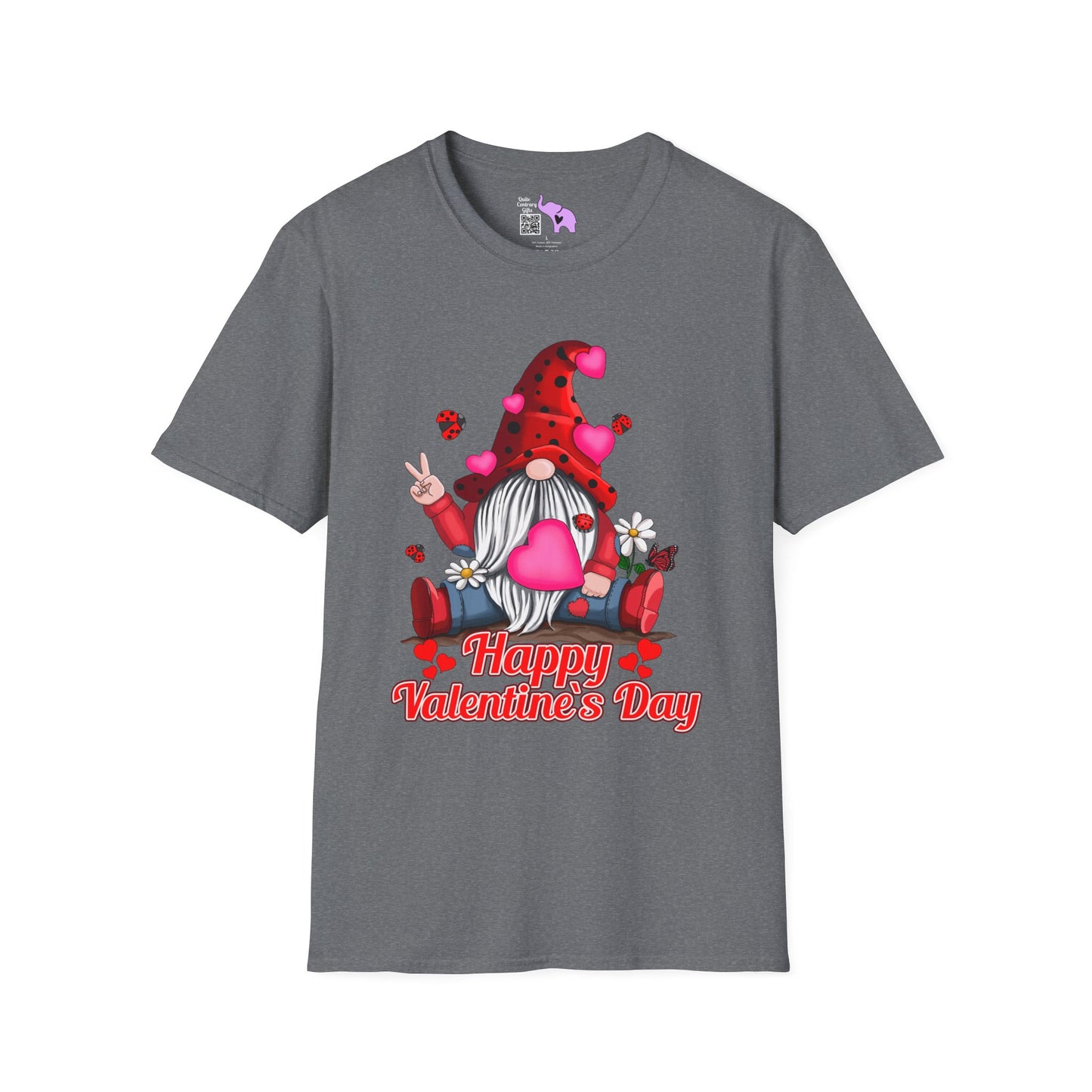 Happy Valentine's Day Gnome Adult T-shirt