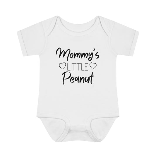 Mommy's Little Peanut Infant Baby Rib Bodysuit