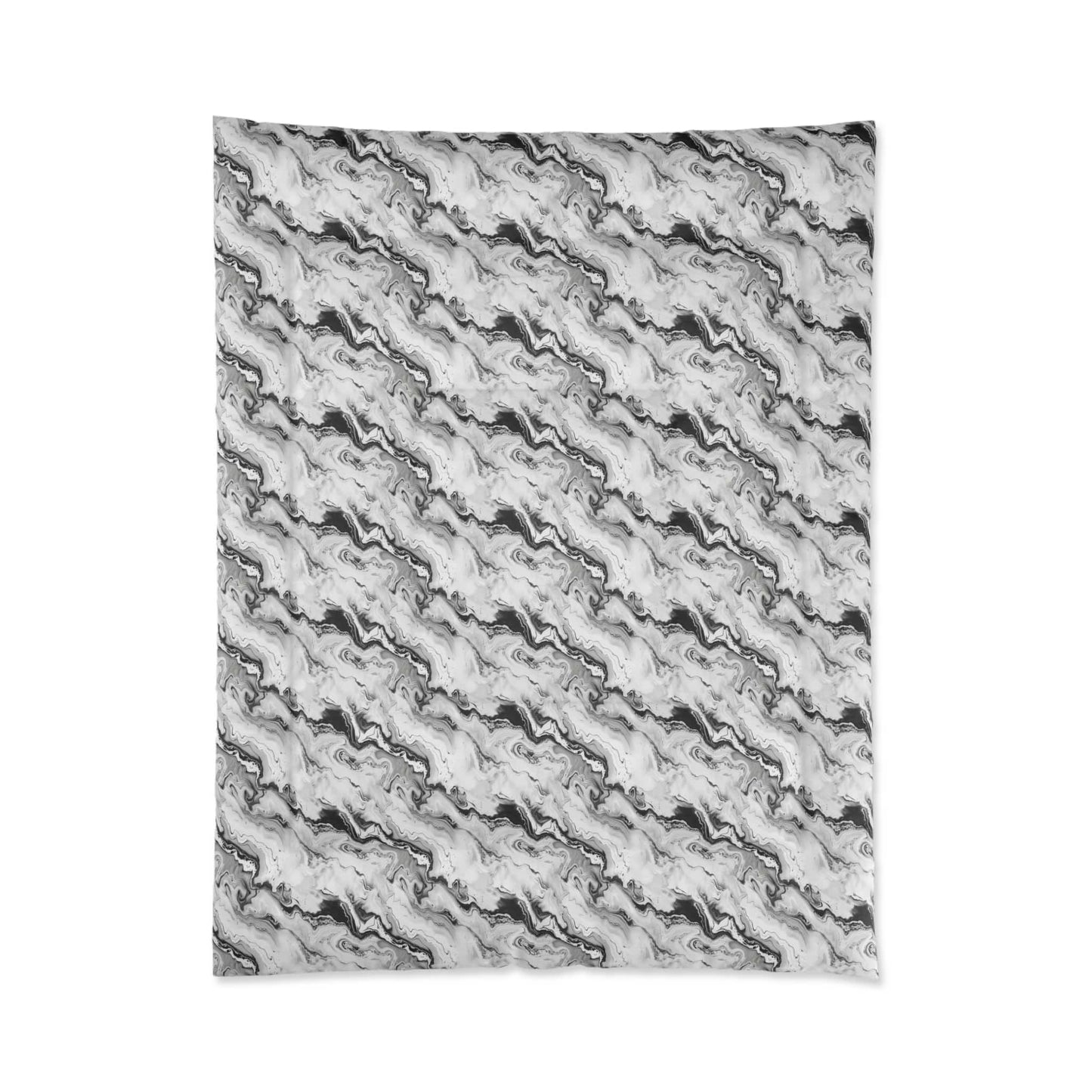 Frost Veil Marble Comforter