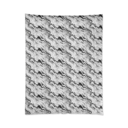 Frost Veil Marble Comforter