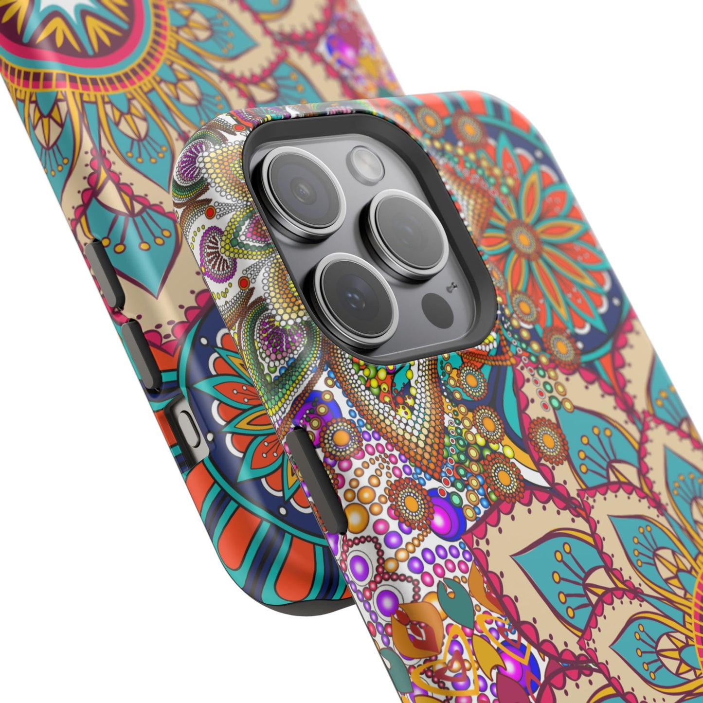 Colorful Mandala MagSafe® Compatible Tough Case for iPhone