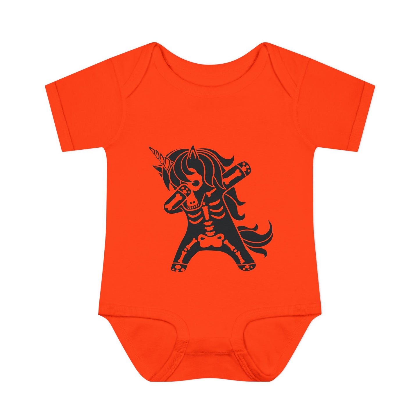 Dabbing Unicorn Skeleton Infant Baby Rib Bodysuit