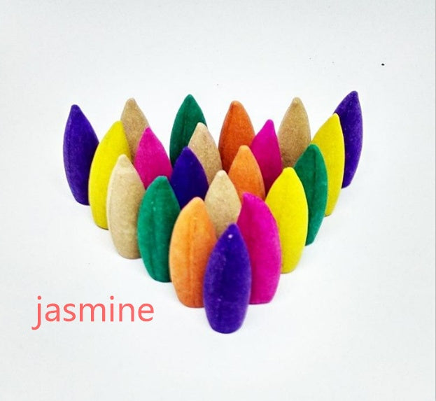 Variety Backflow Incense Cones Green Tea, Jasmine, Lavender, Lily, Rose, Sandalwood