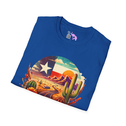 Texas Desert Roads Adult T-shirt