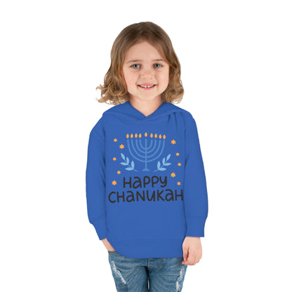 Happy Chanukah Toddler Pullover Fleece Hoodie